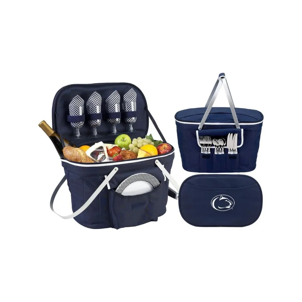 Picnic Basket Equipped with Service for 4- Designed