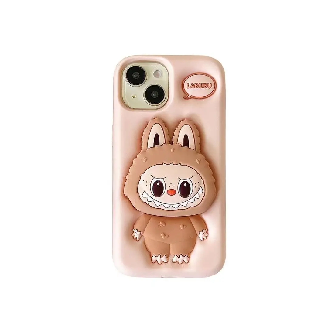 New Kawaii Labubu Cell Phone Cases Cartoon Sanrio Cute for iPhone15promax for iPhone13pro case 14pro Anti-slip 15pro