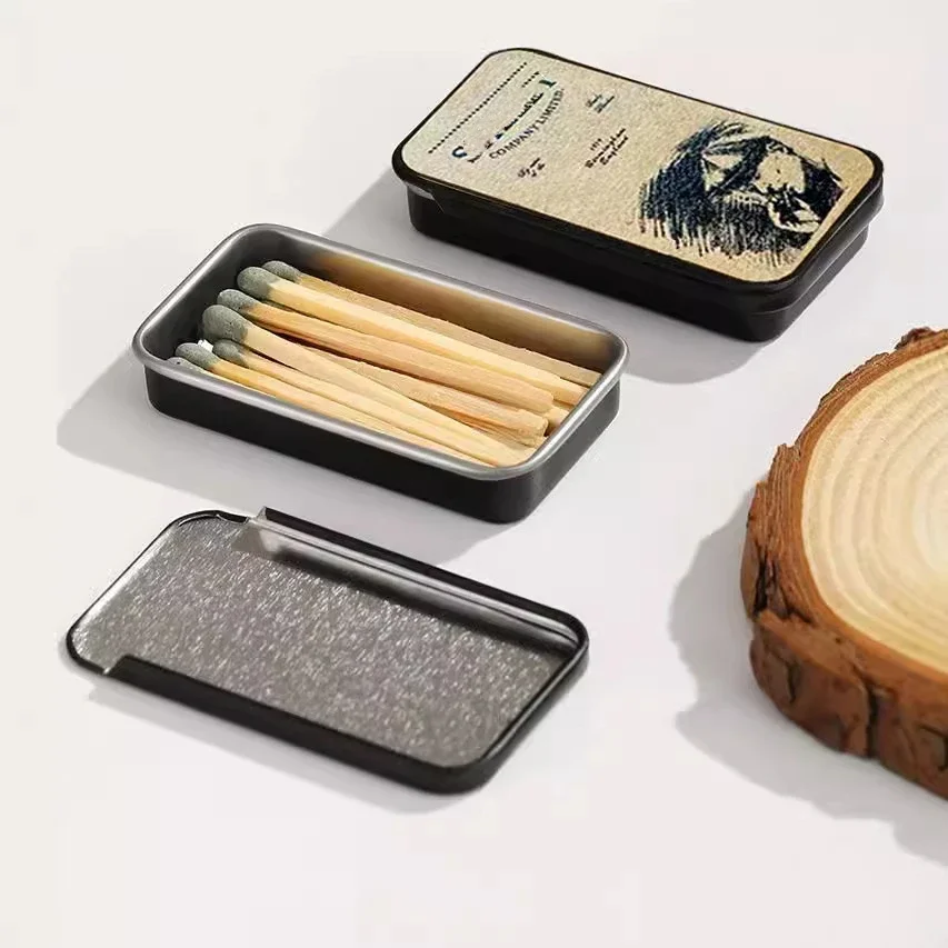 عيدان قوس قزح فريدة من نوعها في علبة الثقاب المعدنية النحاسية العتيقة - طراز كلاسيكي عتيق للهدايا، وهدايا تزيين عيد الميلاد #5