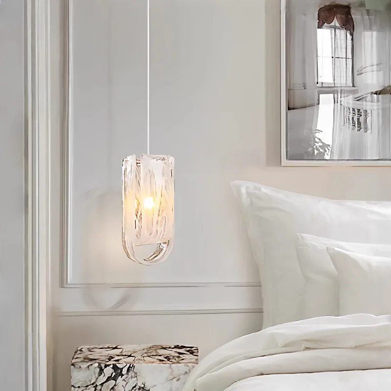 

Postmodern Cloud Glass Pendant Lights Dining Table Indoor Luxury Art Decor Chandelier Bedroom Bedside Parlor Cafe Hanging Lamps