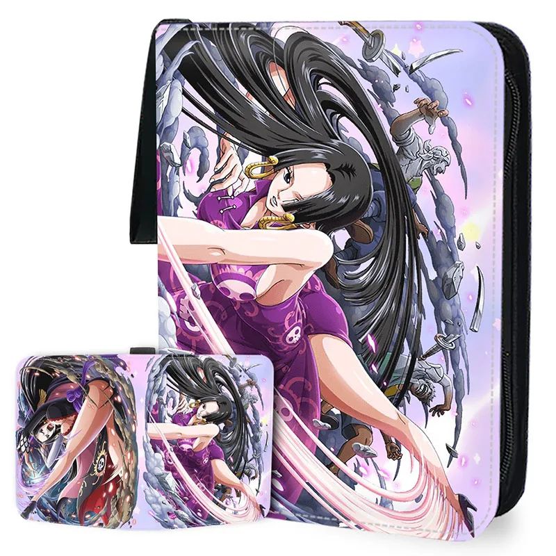 One Piece Card Album Book Folder 400pcs/900pcs Anime Playing Trading Game Card Collection Portable Case Zipper Binder Holder