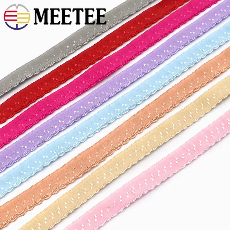 10/20/40Meters 11mm Colored Nylon Elastic Band Rubber Bands For Sewing Clothes Underwear Bra Shoulder Strap DIY Belt Accessories