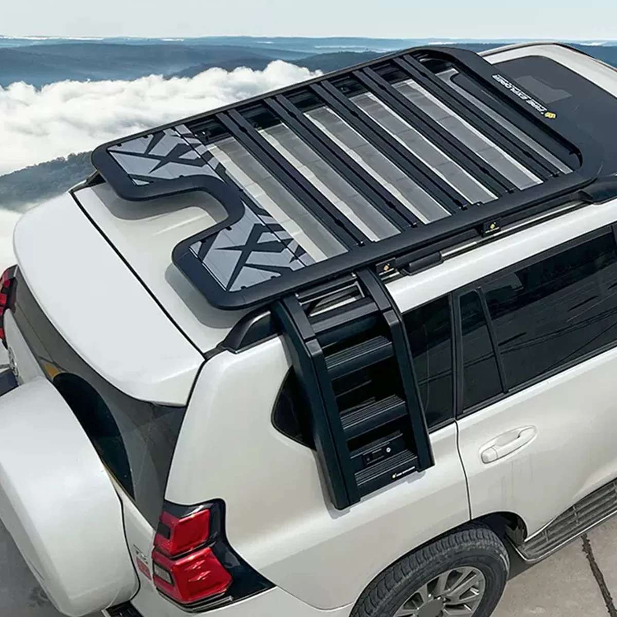 

Modification Suitable for 's Domineering Prado Land Cruiser Superb Roof Luggage Rack Expansion Platform Frame Modification