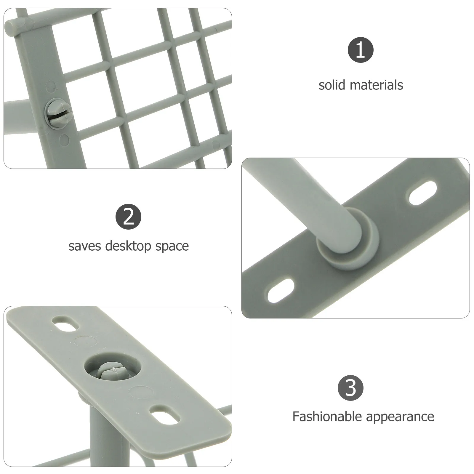 

2Pcs Cable Management System for Desk with Under Desk Shelf Strong Structure Cord Organizer for Home Office Setup