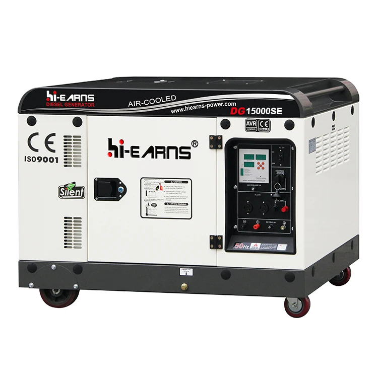 Hi-earns Brand DG15000SE single cylinder silent type1105F engine digital panel 11kw generator price