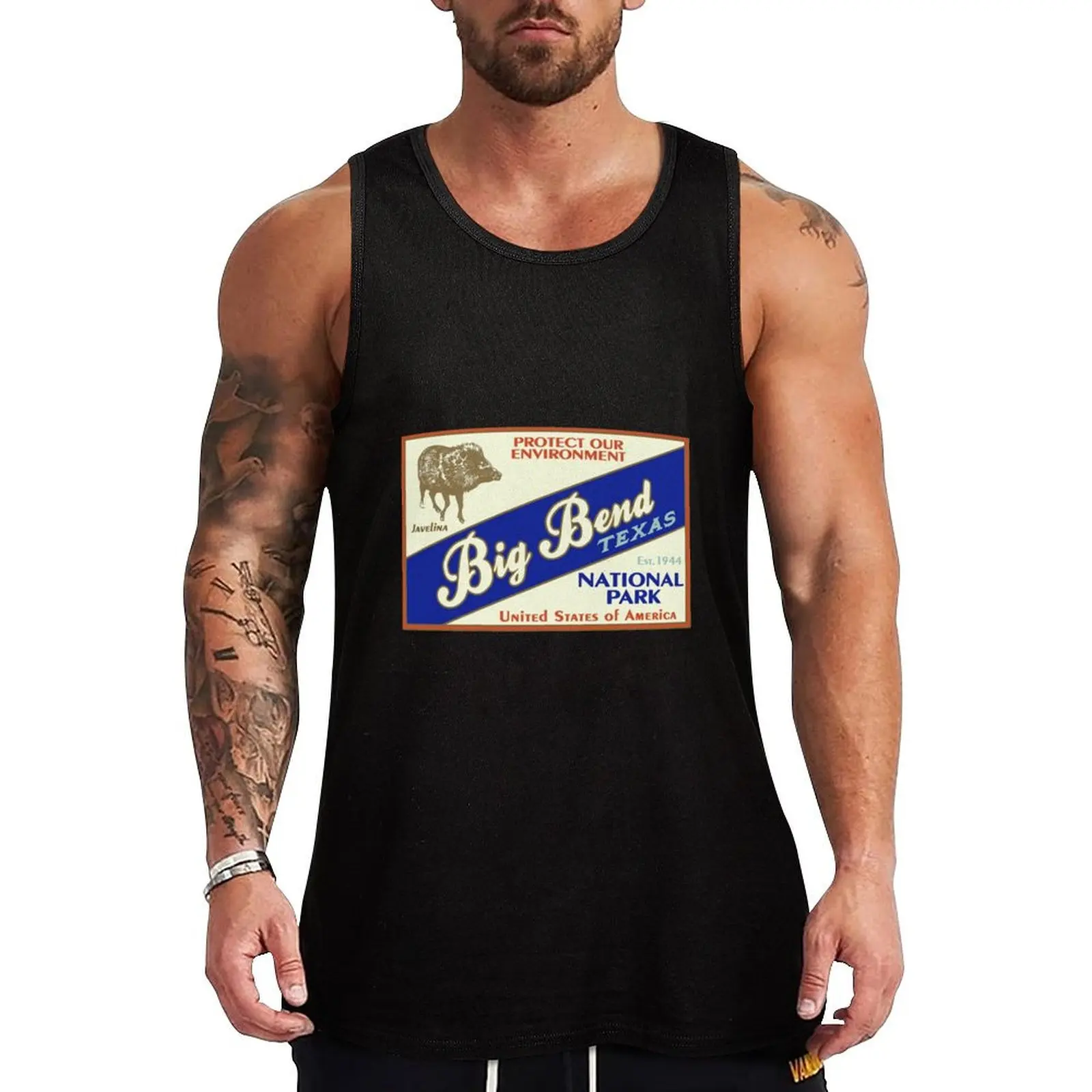 Big Bend National Park Vintage est. 1944 Tank Top Performance Athletic Tank Top Workout Running Shirt