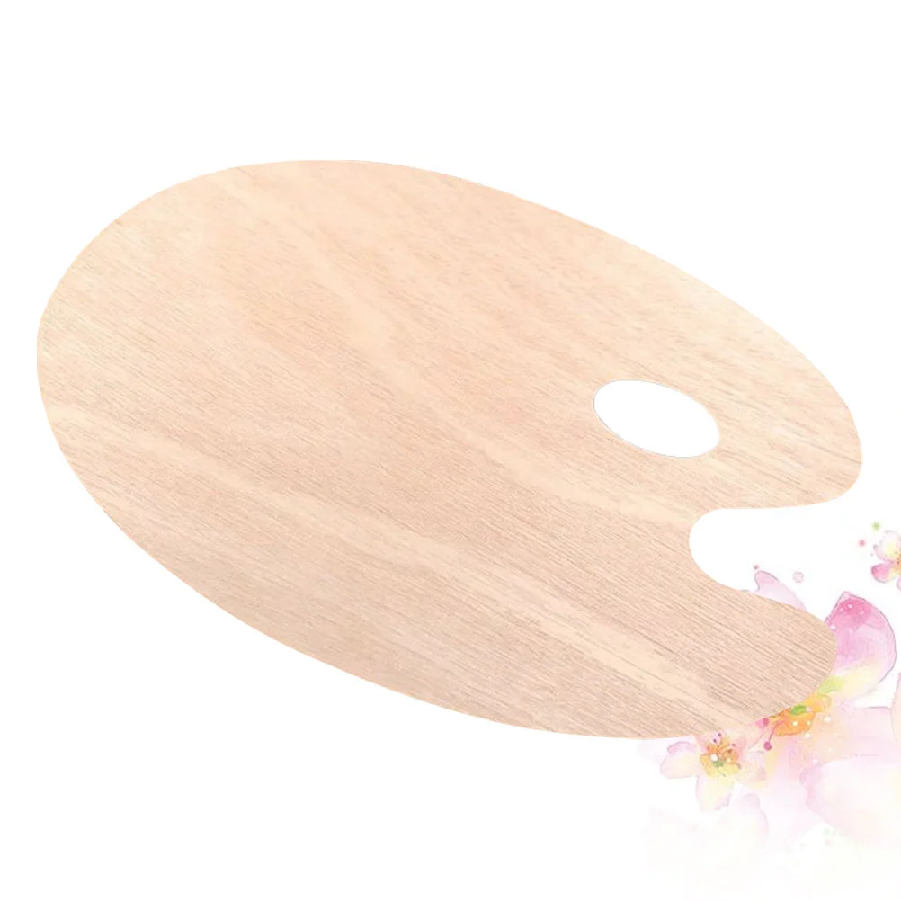 

Paint Mixing Trays Palettes for Painting Wooden Oil Plate Ceramics Child Oval- Shaped