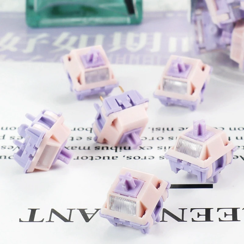 2025 New 70PCS MMD Princess V4 Switch 5 Pin Linear Axis Body Switches Hot-Swap For DIY Mechanical Keyboard