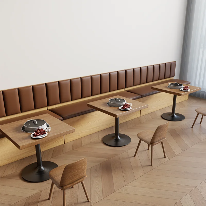 

Solid wood card seat Catering shop Milk tea shop Restaurant balcony Household storage