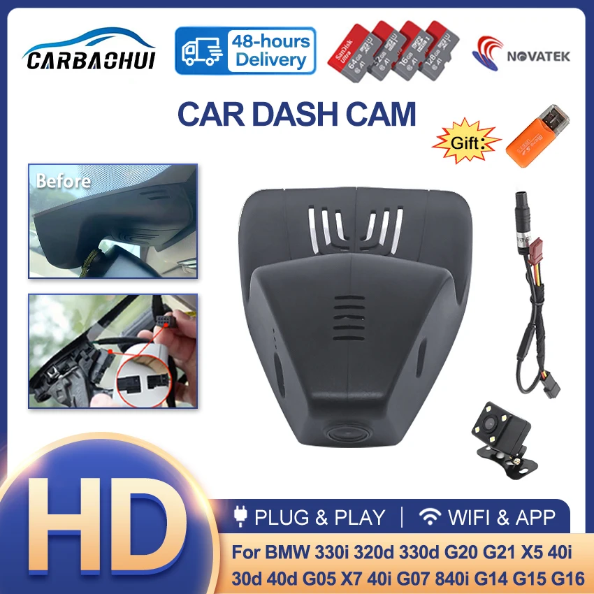 

Plug And Play Car DVR Dash Cam EDR For BMW 330i 320d 330d G20 G21 X5 40i 30d 40d G05 X7 40i G07 840i G14 G15 G16 2019 2020 2021