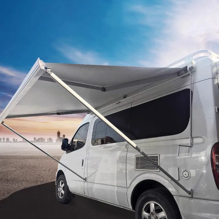 High Quality Waterproof Retractable Canvas Car Side Awnings RV Awnings For Outdoor Camping