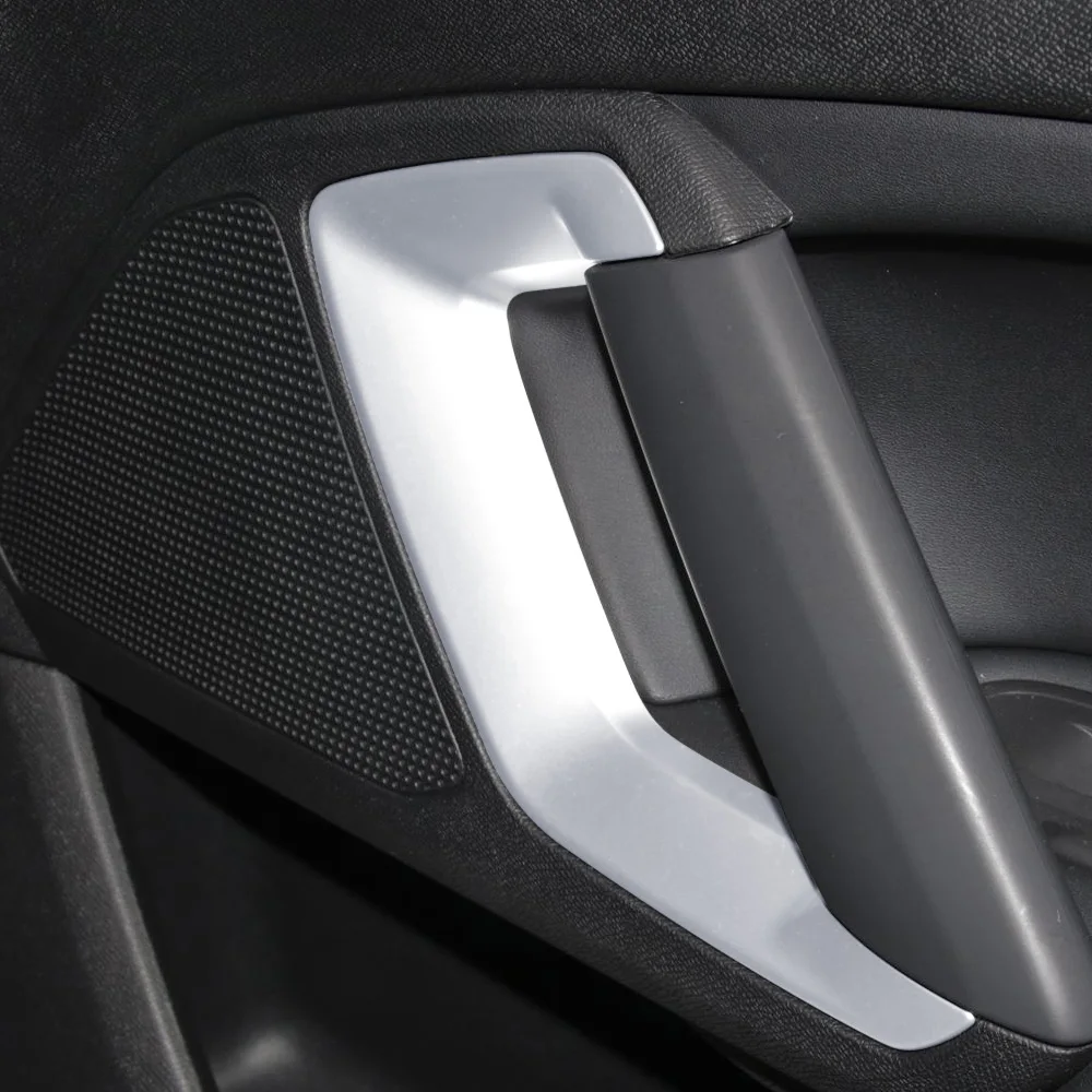 Car Front Door Handle Cover for Peugeot 308 308s 408 4008 2016 - 2019 Interior Door Decoration Sticker 2Pcs Trim Accessories