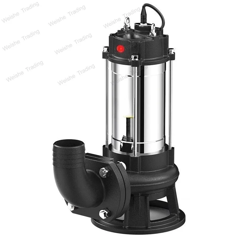 Stainless steel cutting pump household sewage Shanghai high power sewage pump suction septic tank mud