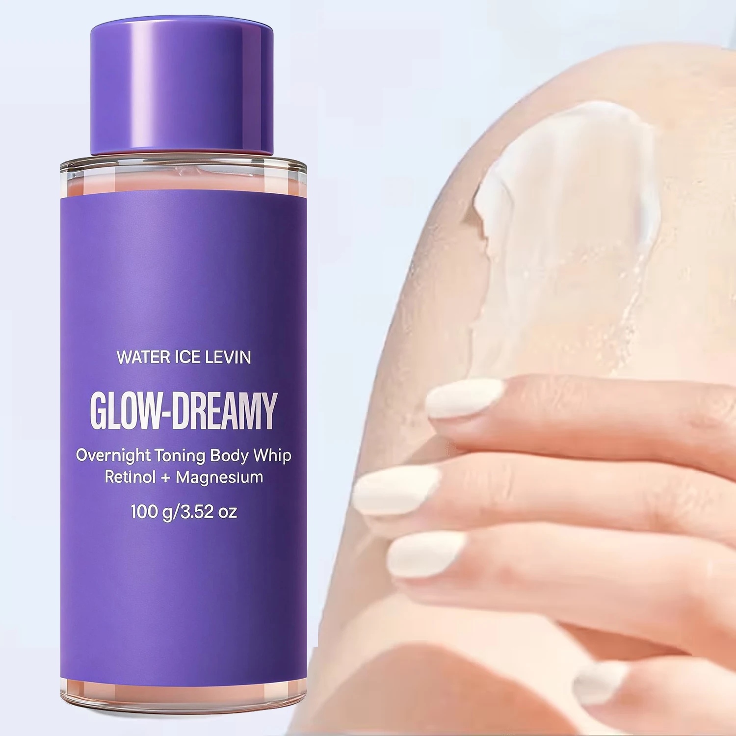 Glow-Dreamy Retinol Magnesium Overnight Toning Body Whip, Collagen Moisturizing Firming Body Lotion