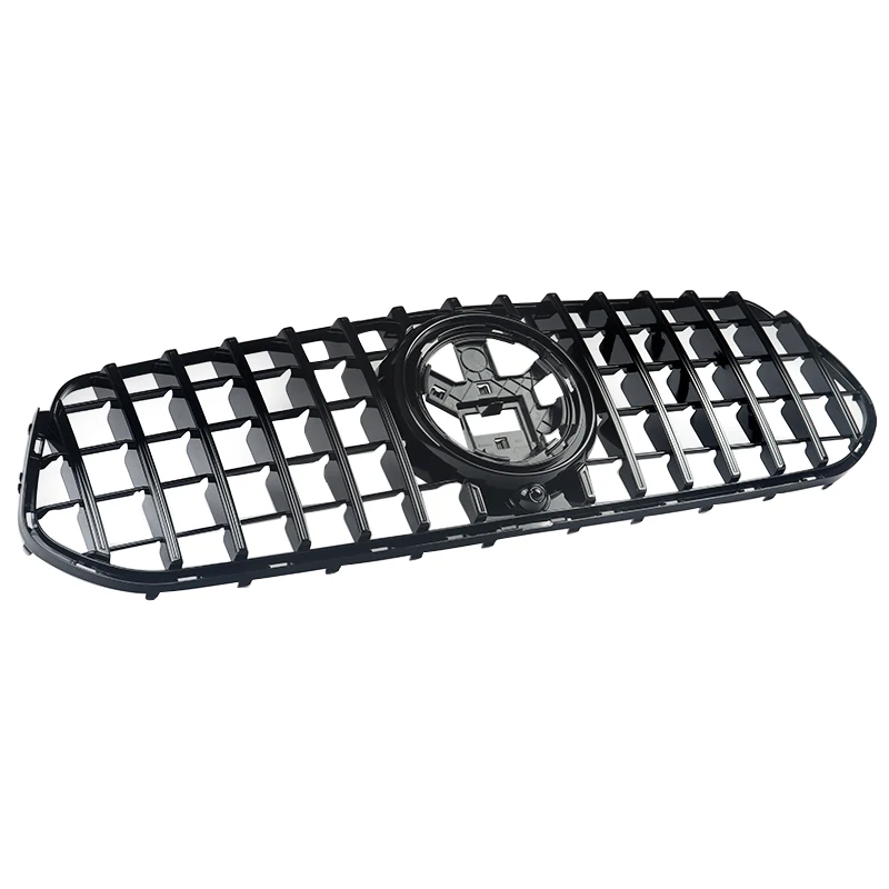 Magickit GT Style Grille Gloss Black لـ 2020-2022 Mercedes Benz W167 GLE350 GLE450 مجموعة الشبكة الأمامية كوبيهية