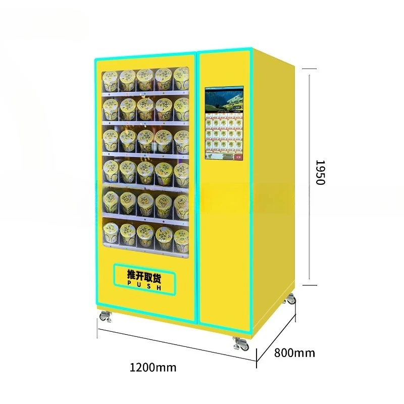 Snacks and beverages scan code self-service vending machine Instant noodle bucket noodle unmanned vending machine