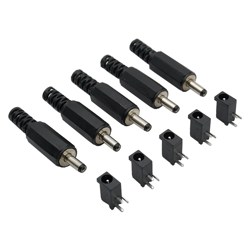 10pcs DC002 3.5x1.1mm 3.5x1.3mm DC Power Plug Jack DC-002 1A/30V 3.5*1.1mm 3.5*1.3mm Male / Female Socket Connector