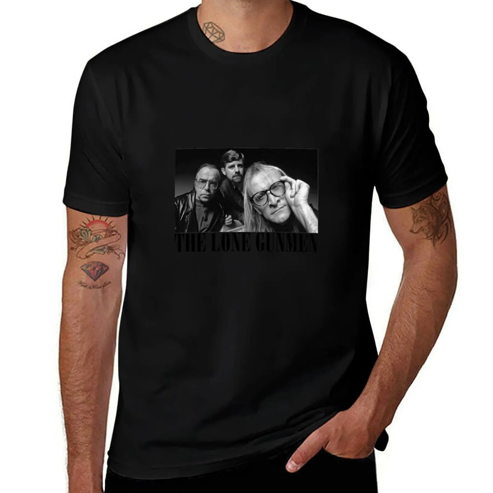 The Lone Gunmen (X-Files) Grunge Style Shirt T-Shirt plain anime tshirt Blouse sports fans mens graphic t-shirts pack