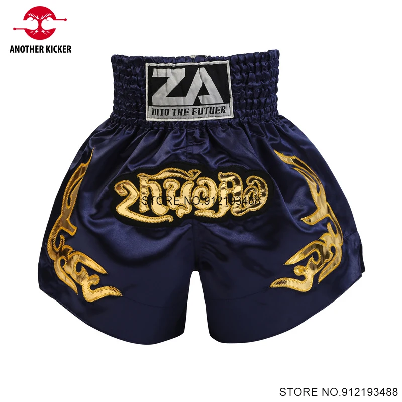 

Muay Thai Shorts 2025 New Thai Boxing Shorts Men Women Kids Embroidery MMA Boxing Clothing Gym Kickboxing Cage Fight Pants Black