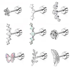 Moda Trendy Animal Women Screw Back Guangdong orecchini a bottone Piercing il nuovo elenco