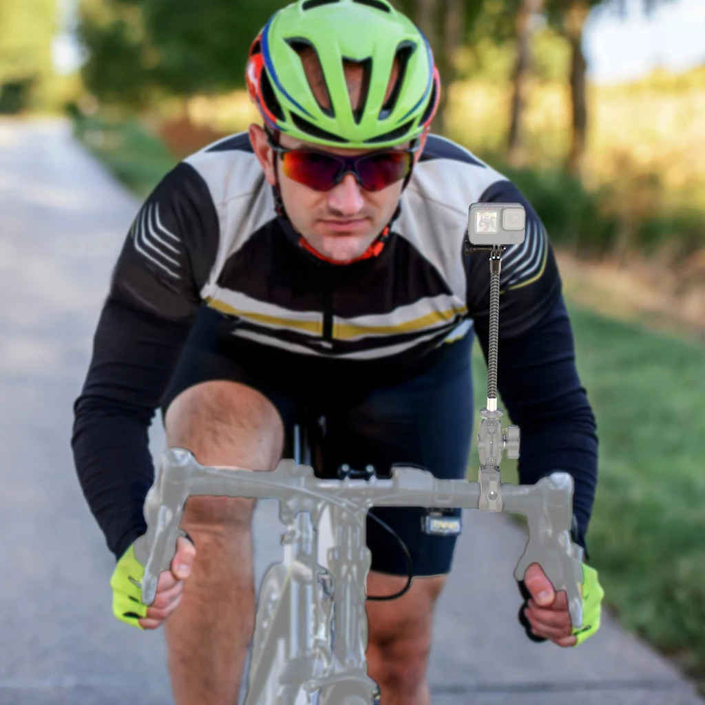 Action Camera Carbon Fiber Extension Pole Stick 1/4'' Screw Stabilizer Rod Monopod for Insta360X4 for Gopro Hero 13 Sport Camera