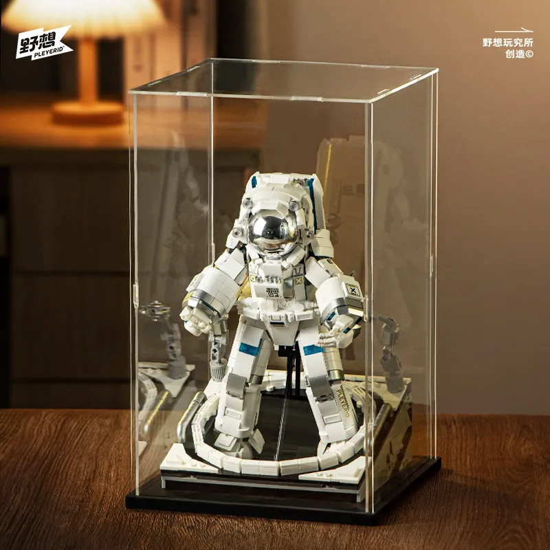 مجموعة ألعاب مكعبات بناء رائد الفضاء - نموذج رائد فضاء ممر الفضاء، تمثال قابل للجمع، هدية عصرية للأولاد والأصدقاء والأزواج في عيد ميلاد