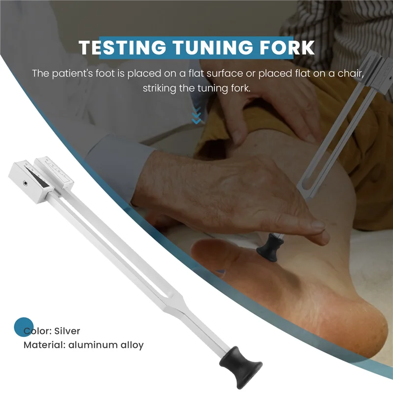 อลูมิเนียมส้อม Chakra HAMMER Ball Diagnostic C64-C128 ภายในระบบประสาทการทดสอบส้อม Health Care