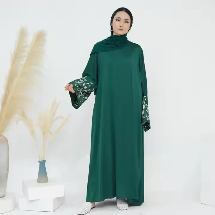 Eid Ramadan broderie Abaya pour femmes Robe maroc dubaï Islam robes musulman arabe longue Robe Kebaya caftan Abayas Jalabiya
