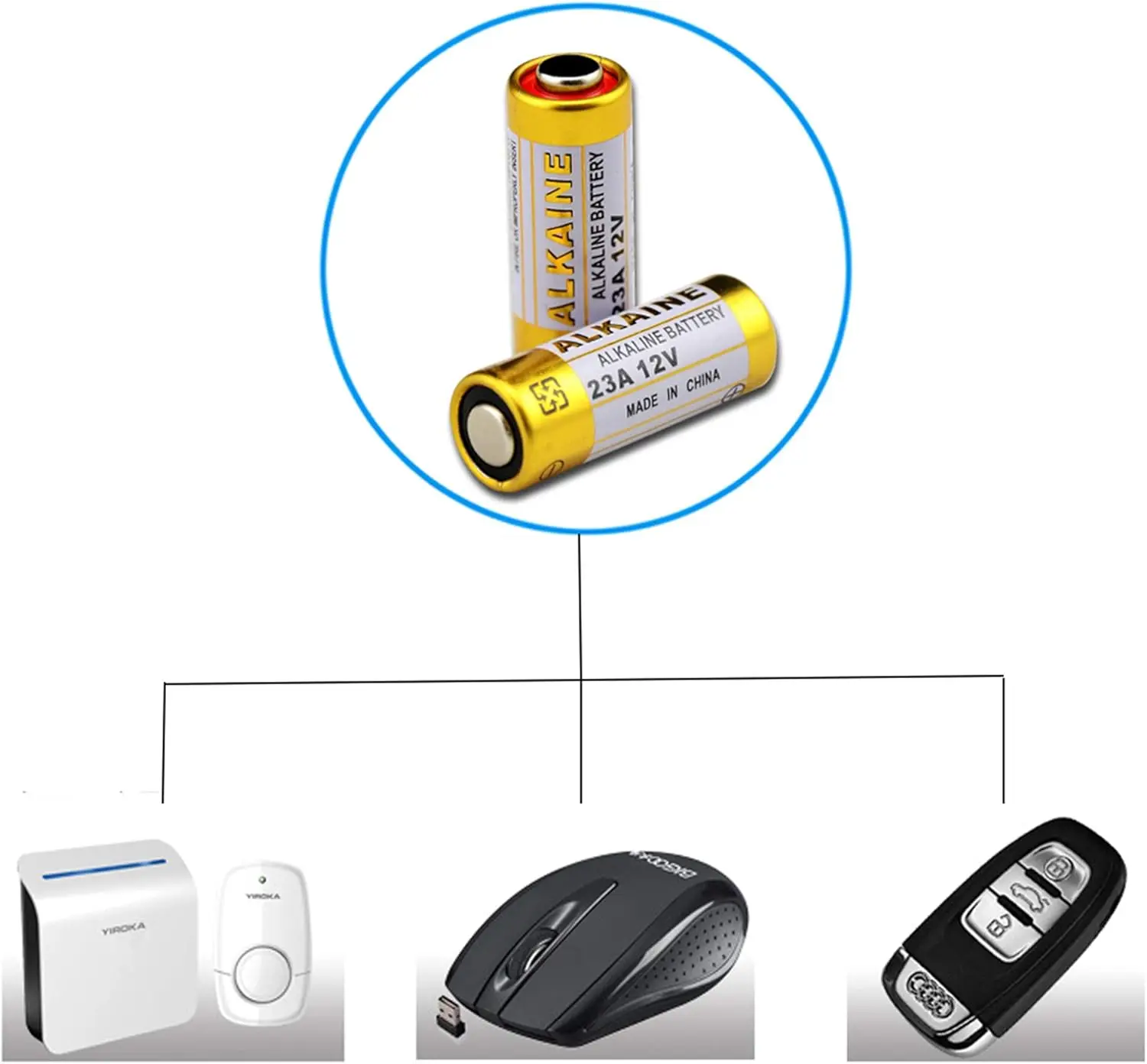 5-50pcs 23A 12V Battery A23 Alkaline Batteries 23A E23A A23 23GA A23S for Remote Control Doorbell Toys Car Key Calculator