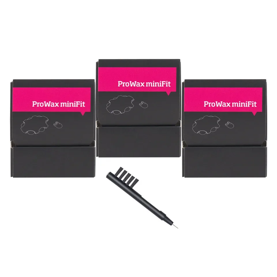 

Фильтры для защиты воска для слуховых аппаратов Oticon ProWax MiniFit, запасные части для слуховых аппаратов (3 упаковки -18 восковых фильтров) плюс чистящая щетка