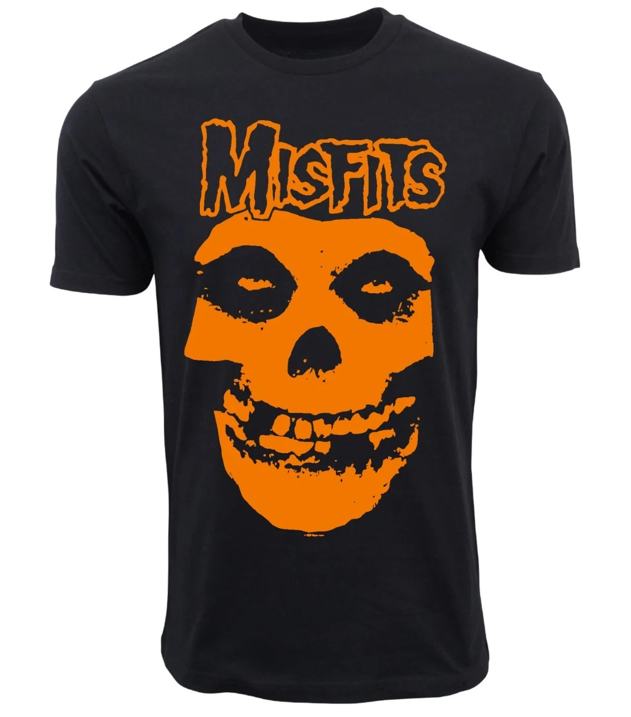 Camiseta unissex com estampa 3D de caveira retrô da banda americana de punk de terror Misfits, estilo streetwear americano Harajuku, manga curta.