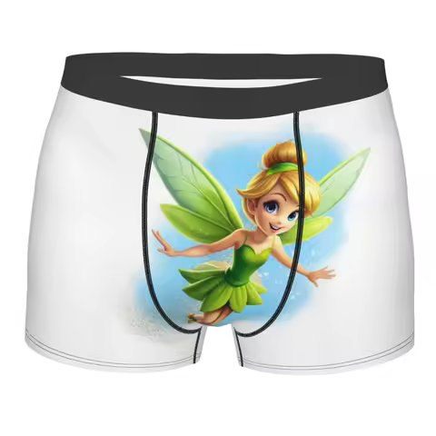 Custom Tinker Bell And The Pirate Fairy Cartoon Boxers Shorts Men Briefs Underwear Novelty Underpants