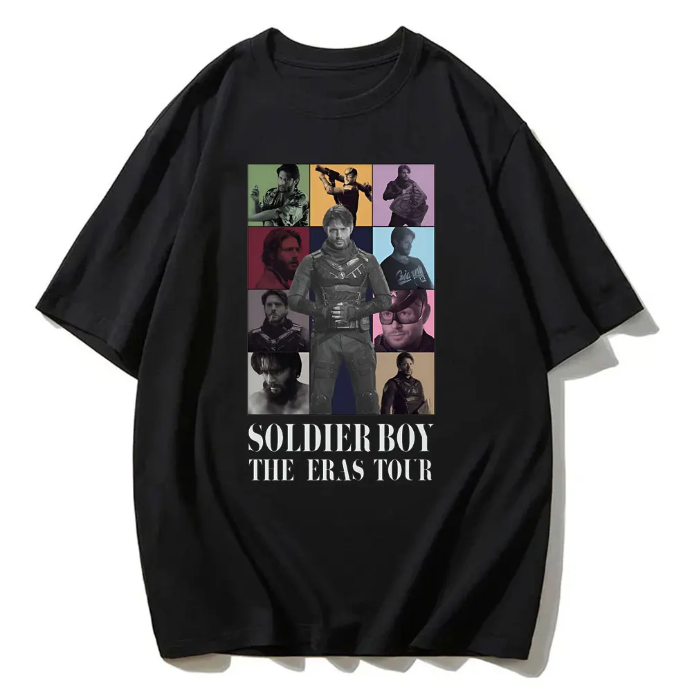 Limited Soldier Boy The Eras Tour Shirt The Homelander The Boys Season 4 T Shirts Men Clothing Gothic Retro Funny Print T-shirts