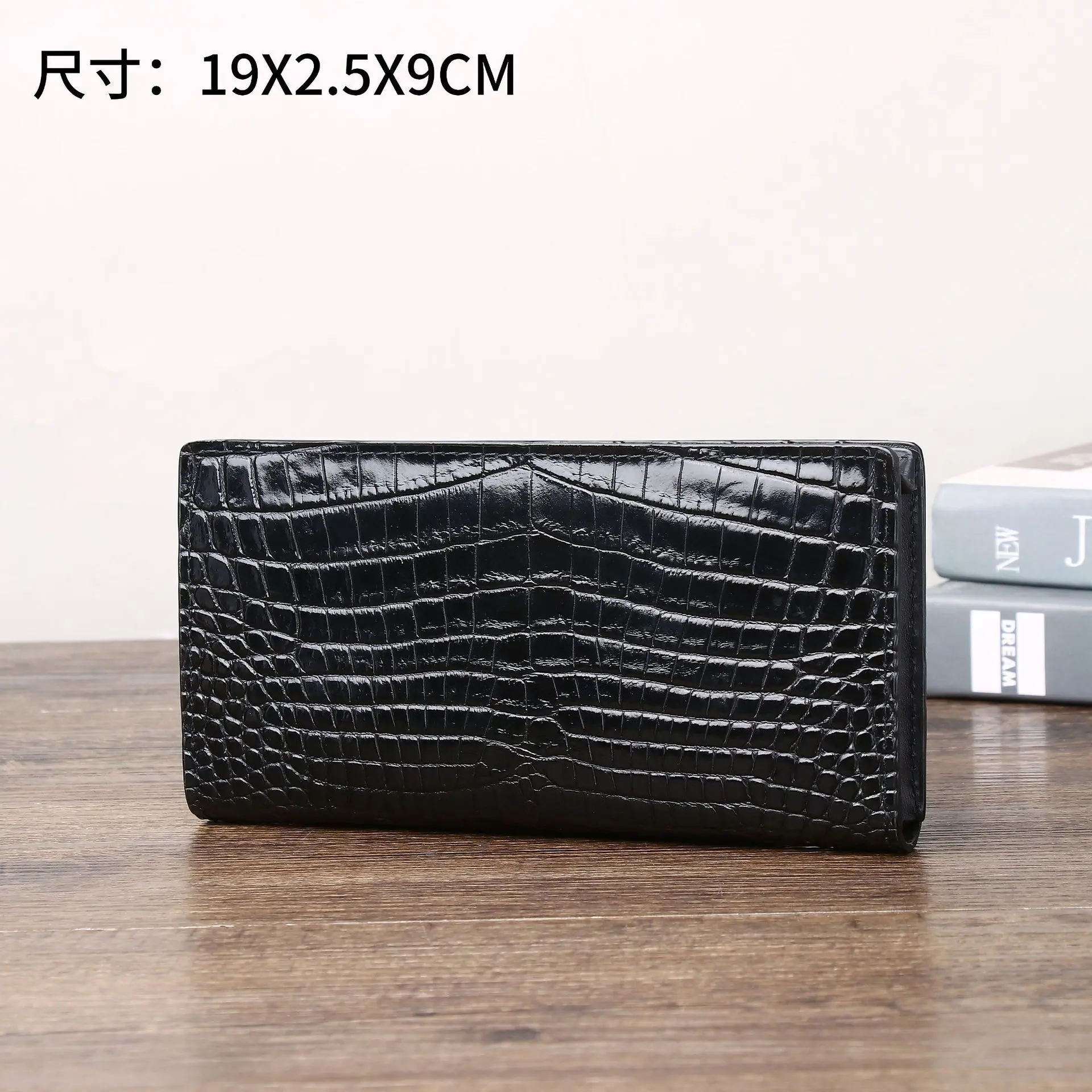 

Crocodile Belly Pattern Men's Functional And Multi Card Position Money Clip Handheld Bags Wallet Suit Tide Purse Women Wallets