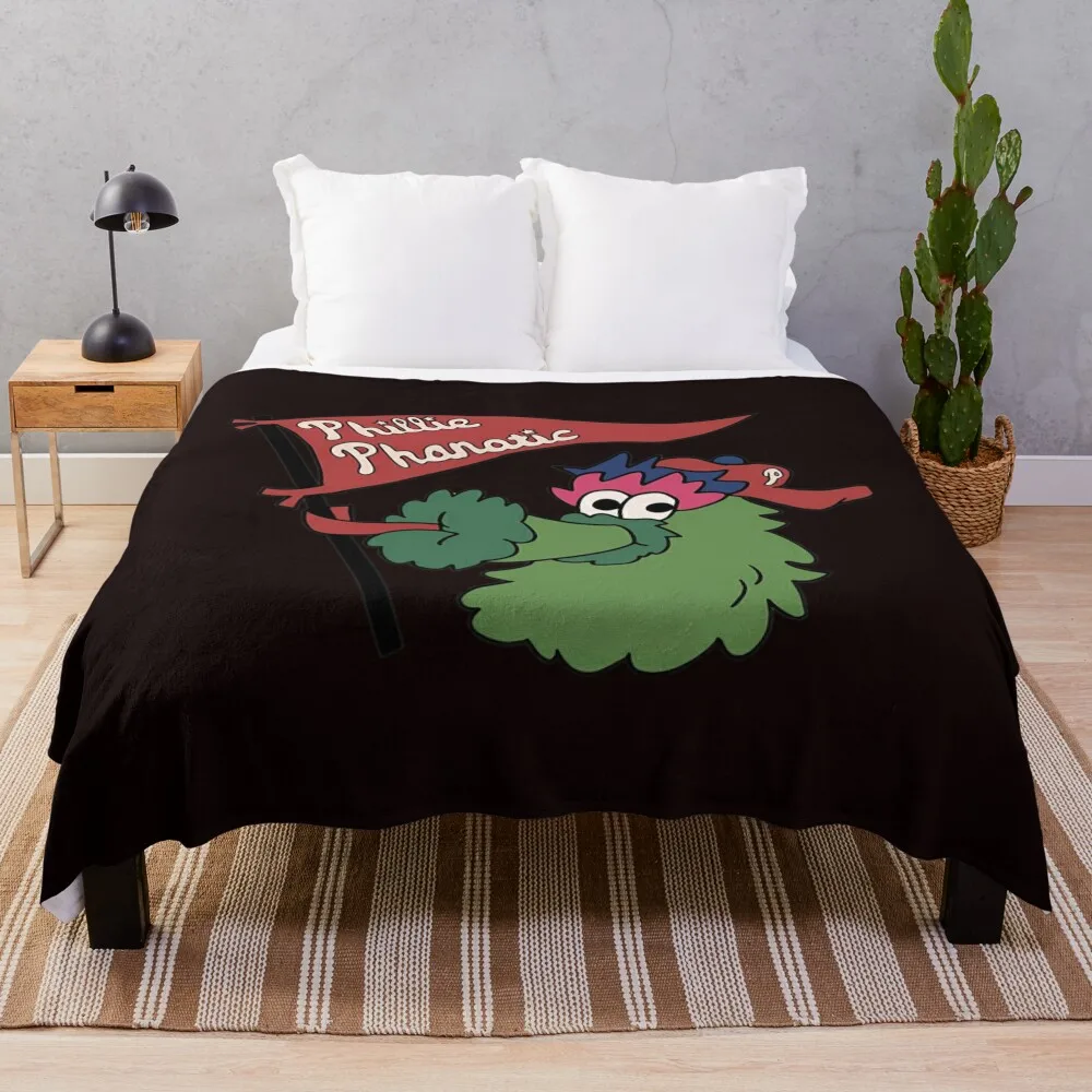 

Phillie Phanatic Throw Blanket Flannels Decoratives Multi-Purpose Blankets