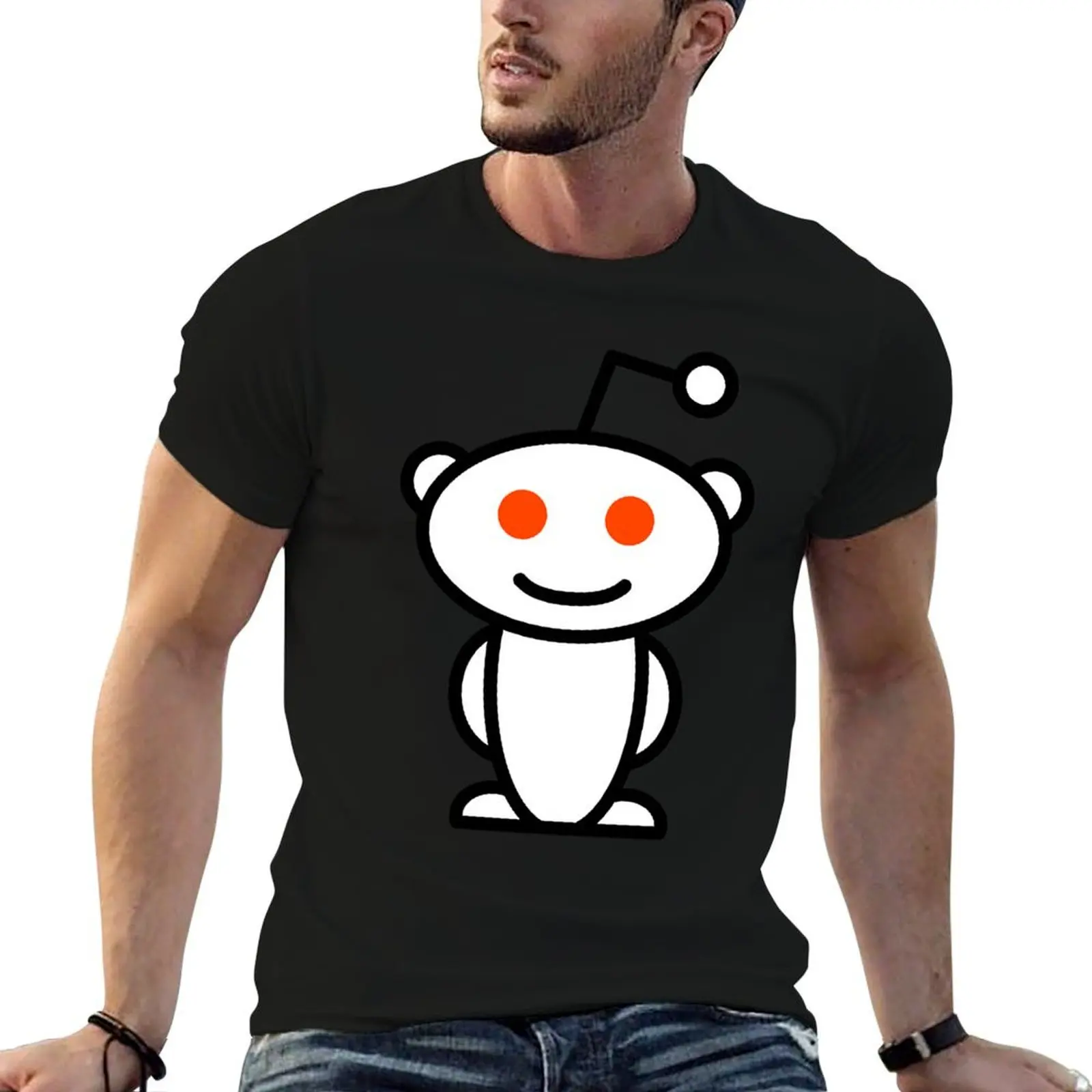 

Reddit Logo Classic T-Shirt boys whites anime oversized t shirt cotton graphic tees t shirt for men