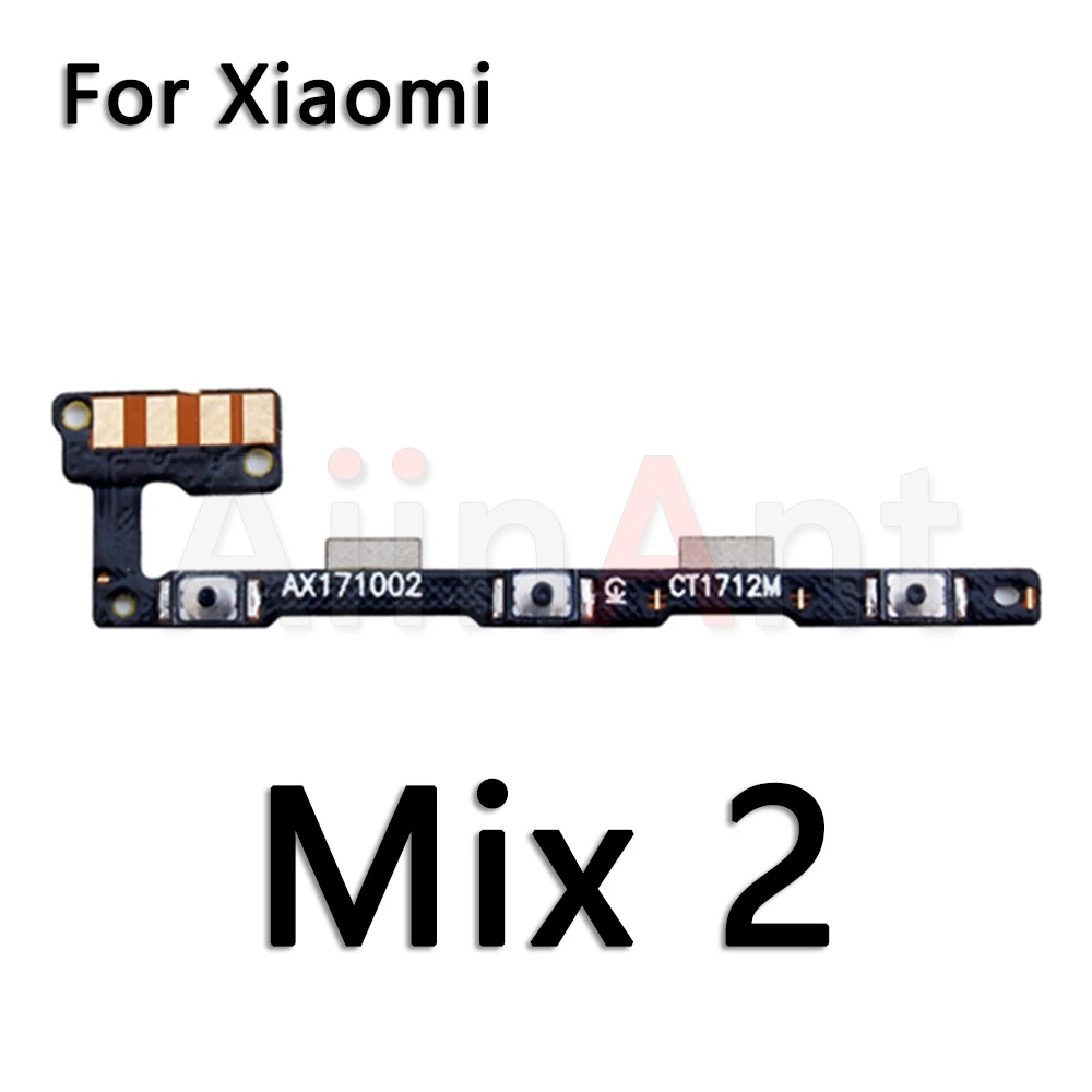 Aiinant Up Down Button Mute key Switch On Off Volume Power Flex Cable For Xiaomi Mi Note Max Mix 2 2s 3 F1 A3 A2 A1 Lite Pro