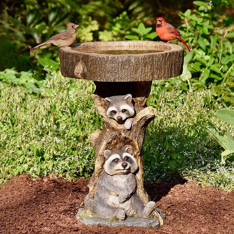 

Halloween Raccoon Garden Decoration Resin Decoration Patio Atmosphere Decoration Props Figurines Fairy Garden