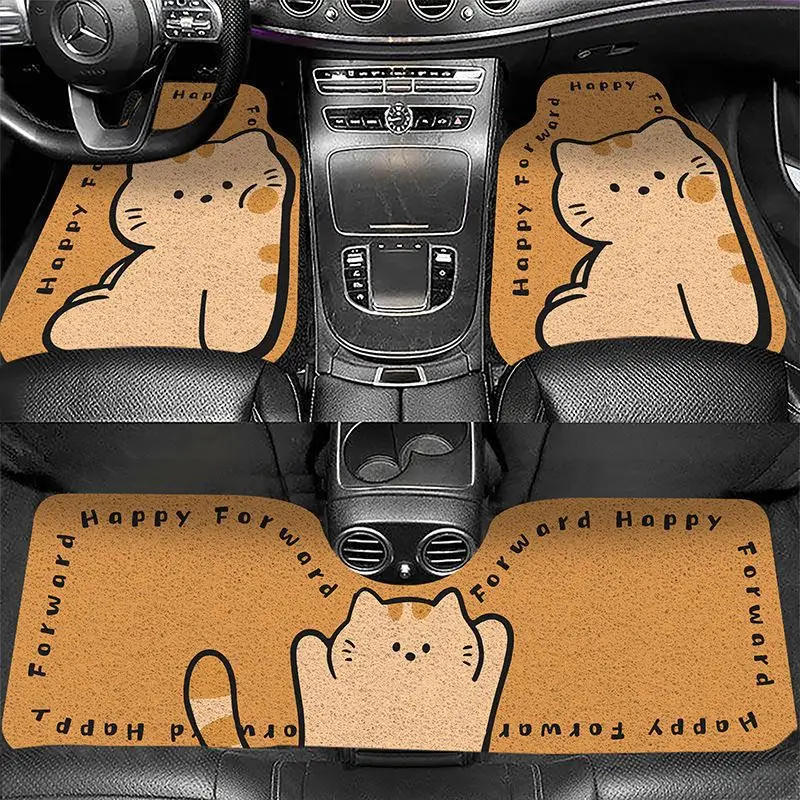 New Car Foot Mat, Dirt Resistant and Easy To Clean, Half Wrapped Foot Mat for The Driver's Car Interior