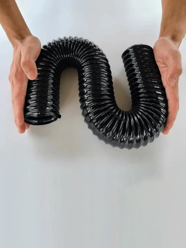 Imagen 2 del producto Tubo de PU de 1-5 metros de longitud, 0,63mm de espesor, 25-100mm de diámetro interior, manguera de aire de escape de humos de vacío de succión de polvo transparente