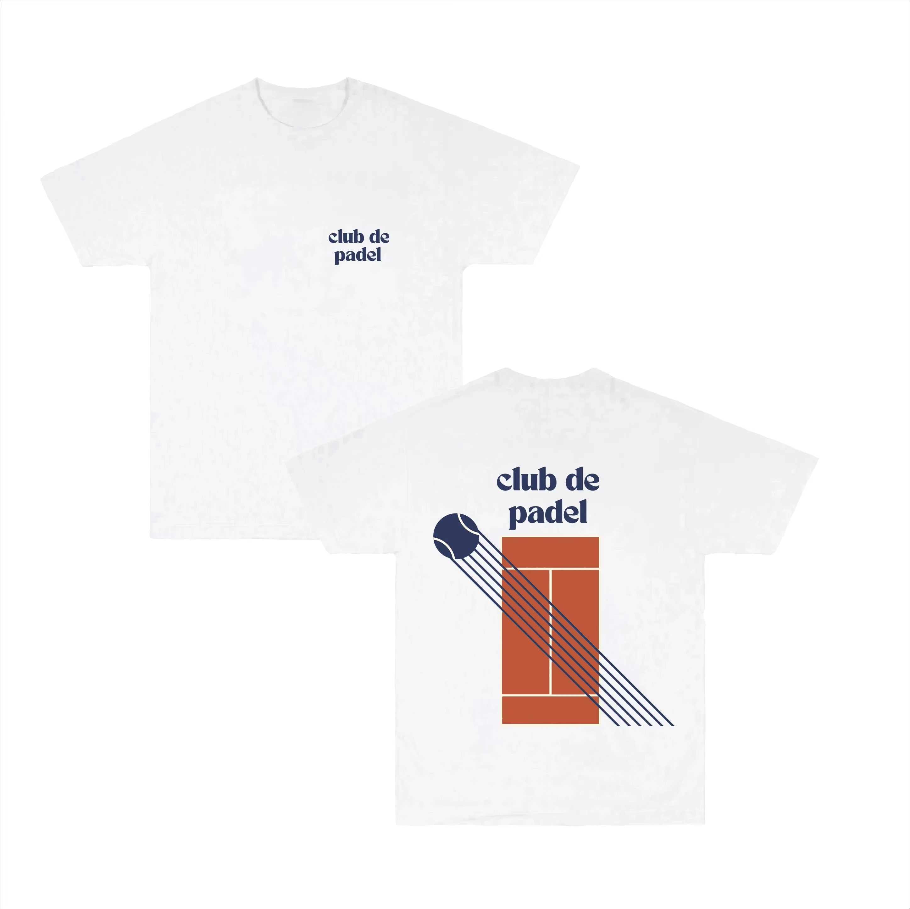 

Club de Padel Court Tee White-High-end Luxury Is for Both Men and Women Top Y2k Cotton T-shirt Summer High Street T-shirt