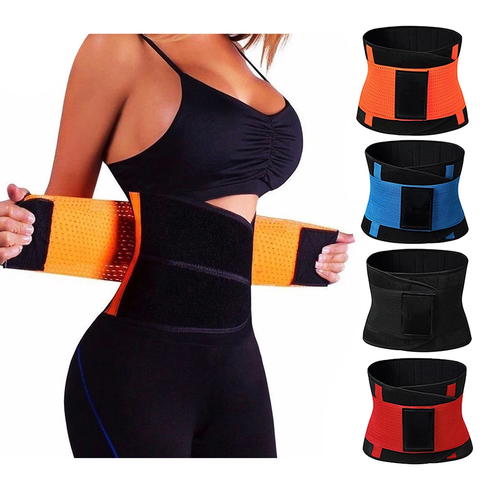 Sabuk Fitness Xtreme Power Thermo Pembentuk Tubuh Trainer Pinggang Korset Perata Pinggang Sabuk Cincher Wrap Workout Shapewear Pelangsing