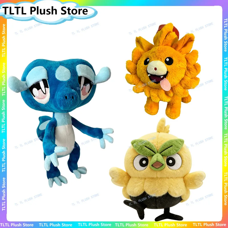 Pokemon Winds and Waves Plush Toy Pombon Gecqua Browt Animal Peluche Doll Pokemon 10th First Partner Starter Trio Cute Plushies