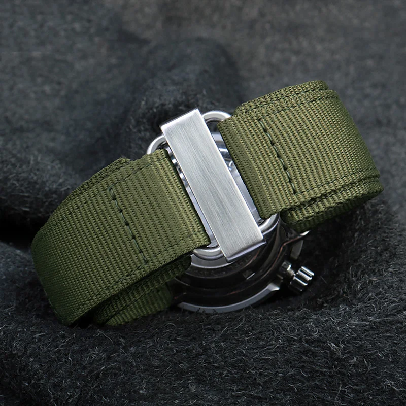 Nylonowy pasek do zegarka do Panerai Breitling Bell & Ross zagęszczony męski nylonowy pasek do zegarka Breitling Breitling pasek tkany 22mm 24mm