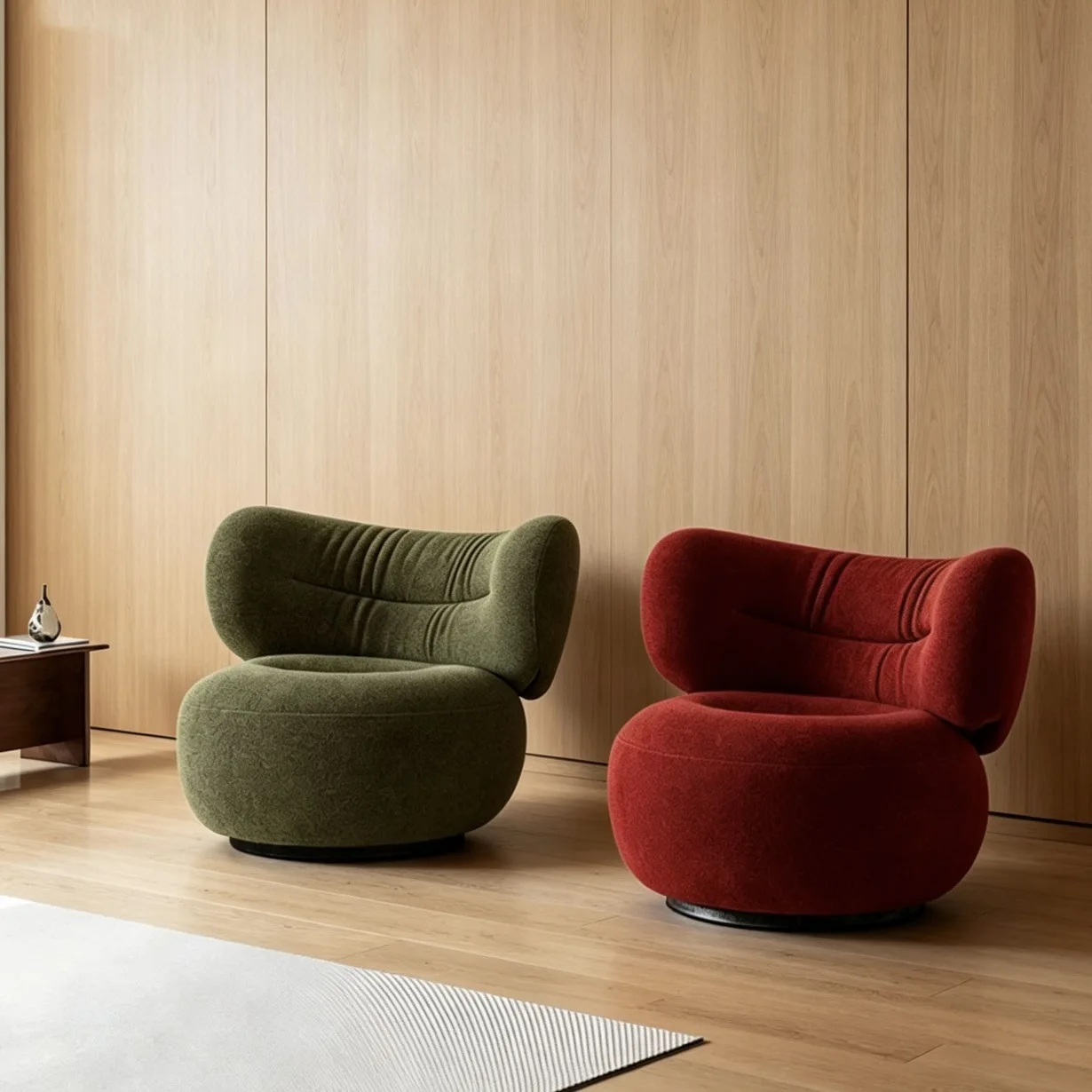 Strawberry single chair, designer small apartment leisure living room wrapping lazy sofa chair