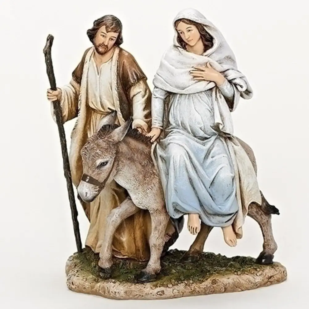 Figura de LA Posada de colección renacentista de 8", regalo religioso para decoración del hogar, inspiración práctica (5x6x8)