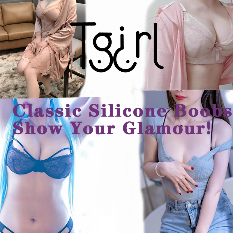 Tgirl Silicone Breast Enhancers BCD Cup Lifelike Fake Boobs Crossdresser Costume Sissy for Dragqueen LGBT Big Silicone Chest