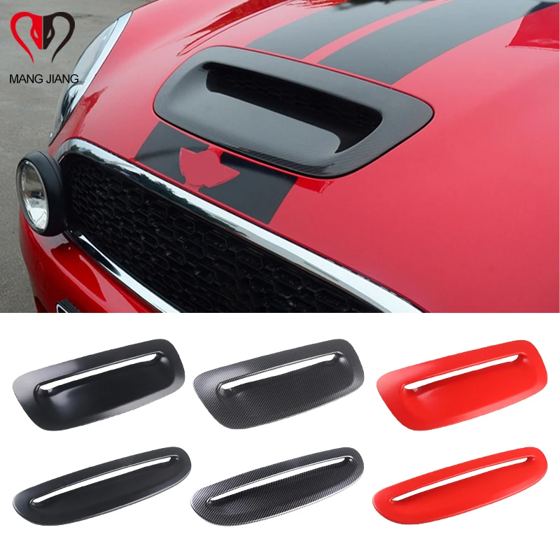 

Car Front Engine Hood Air Outlet Vent Cover Stickers For Mini Cooper S JCW F54 F55 F56 F57 R56 R57 R58 R59 Auto Car Accessories