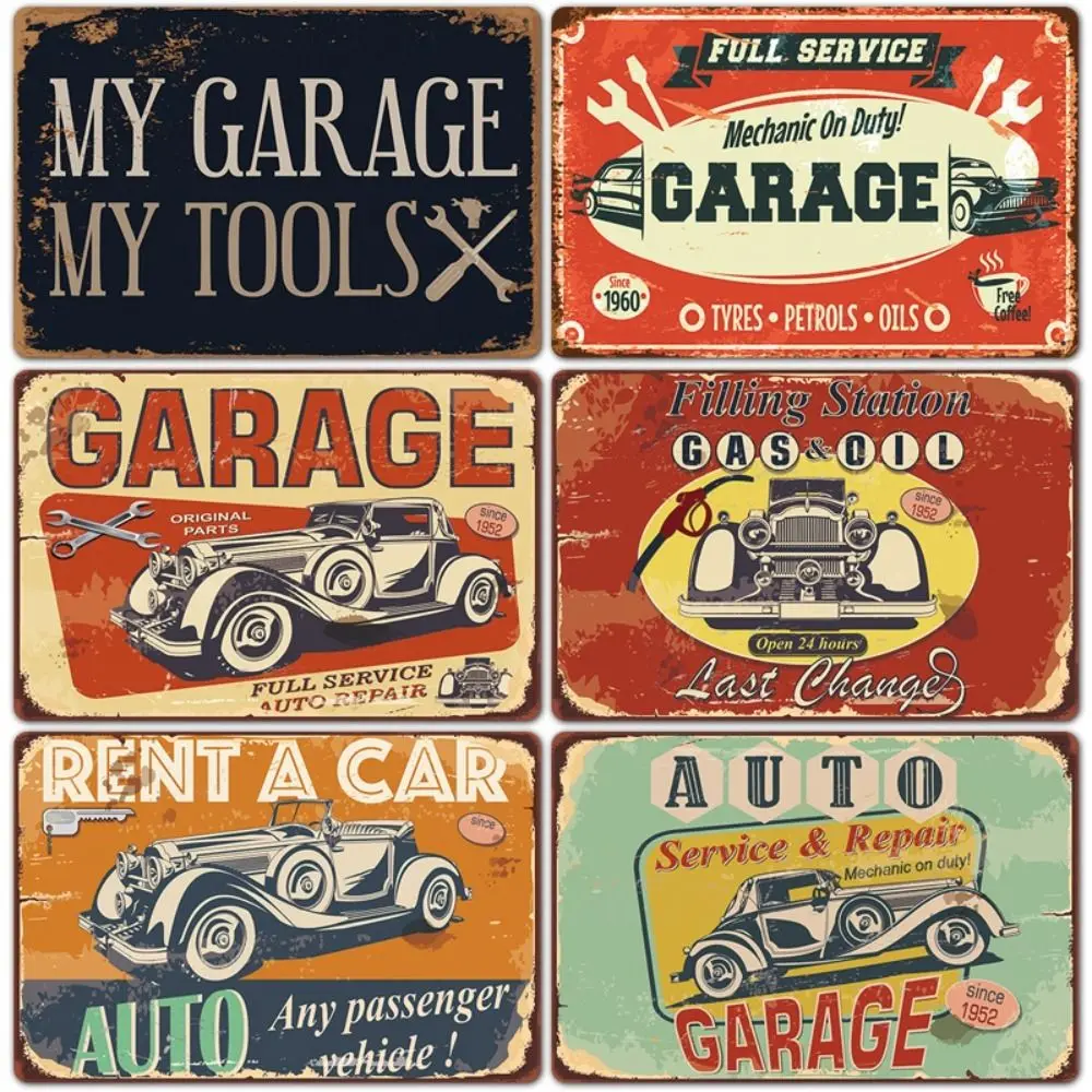 

Prints Iron Vintage Metal Tin Signs Plaque Classic Car Wall Art Decor Caferacer Motorcycle Dad's Garage Funny Retro Signs Cafes