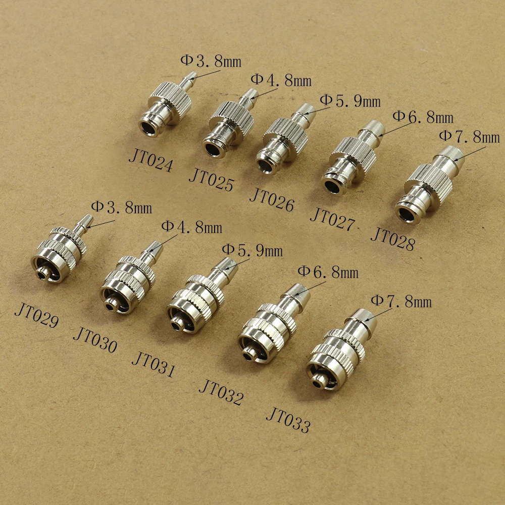2 Stück/Beutel Trachealadapter für Trachealverlängerung, Metalladapter, Stiftrohrverbinder, Luer-Adapter – Detail 1